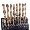 H & H Industrial Products 19 Piece 1-10mm X .5mm 135 Degree Point Cobalt Drill Set 5000-0005